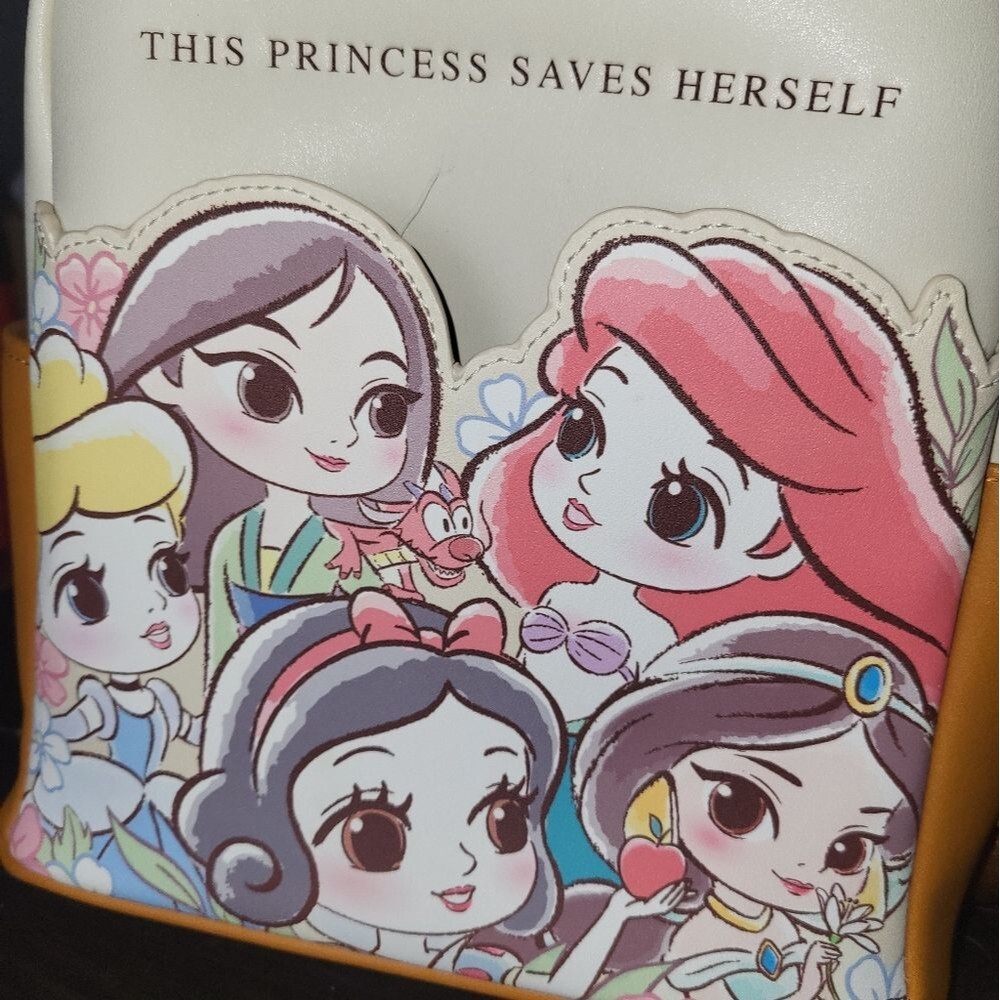 LoungeFly Chibi The Princess Saves Herself Disney Backpack - Picture 2 of 9